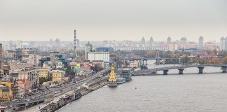 Putin Declares War Kyiv city view